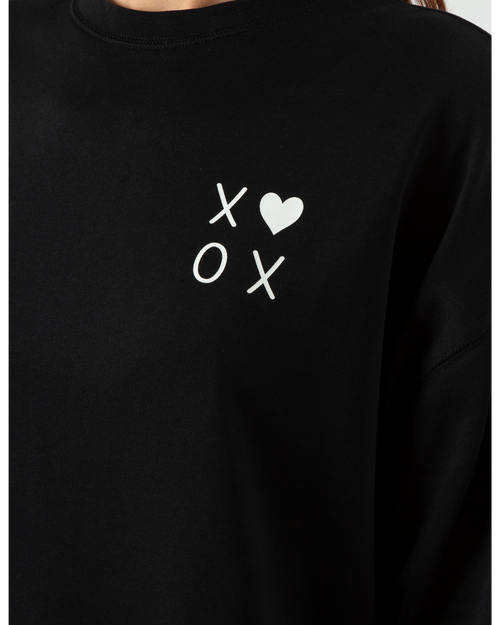 Stella and Gemma Sunday Sweatshirt Black XO Love