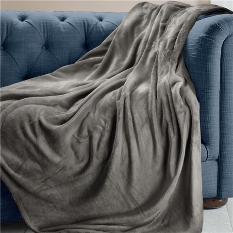 Brogo Micro Mink Blanket Grey