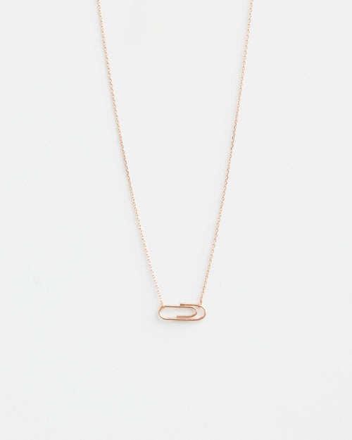 Stella and Gemma Necklace Rose Gold Clip