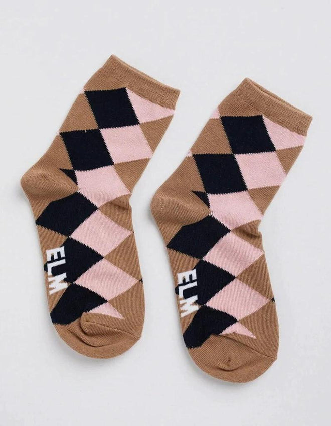 Elm Checkered Ankle Sock