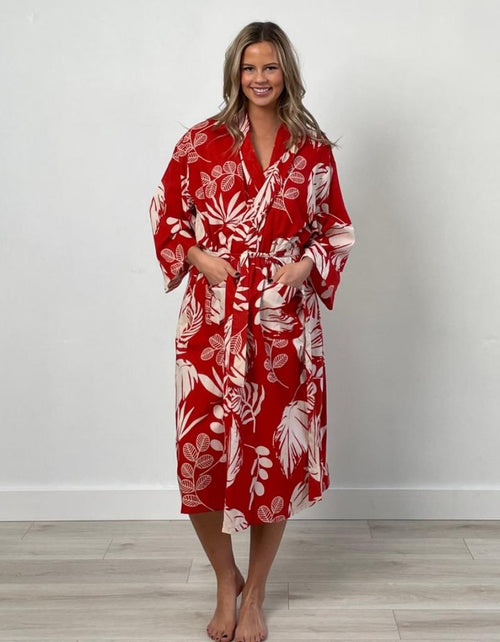 Kimono Leaf Red
