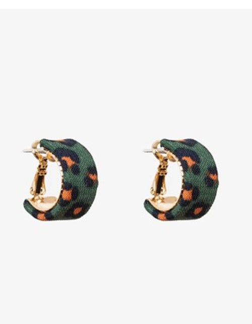 Antler Piper Earing Khaki Leopard
