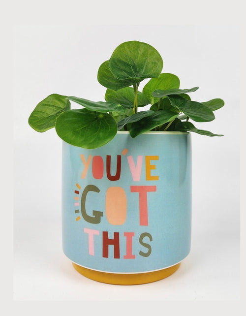 Planter You've Got This Blue